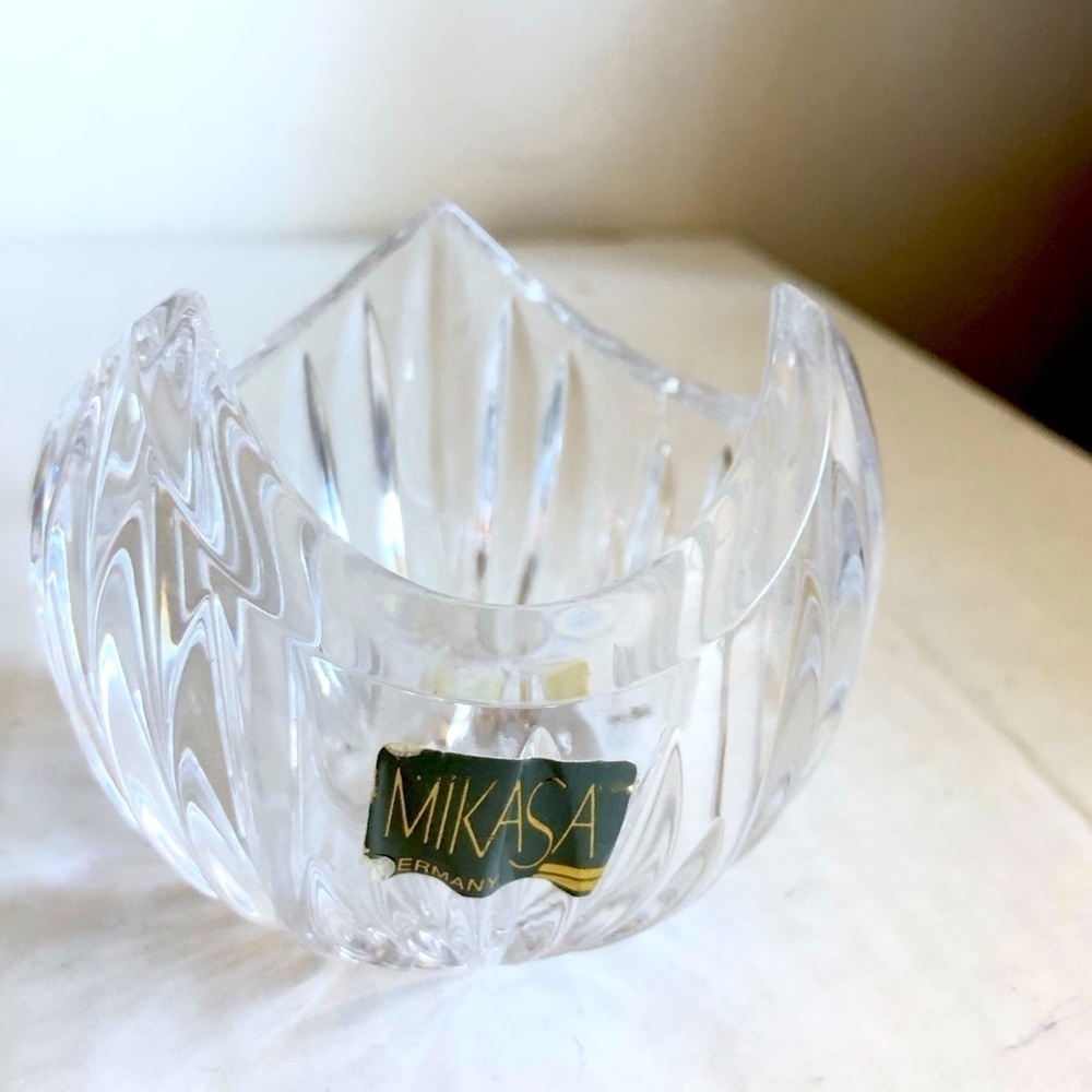 Beautiful crystal votive candle holder